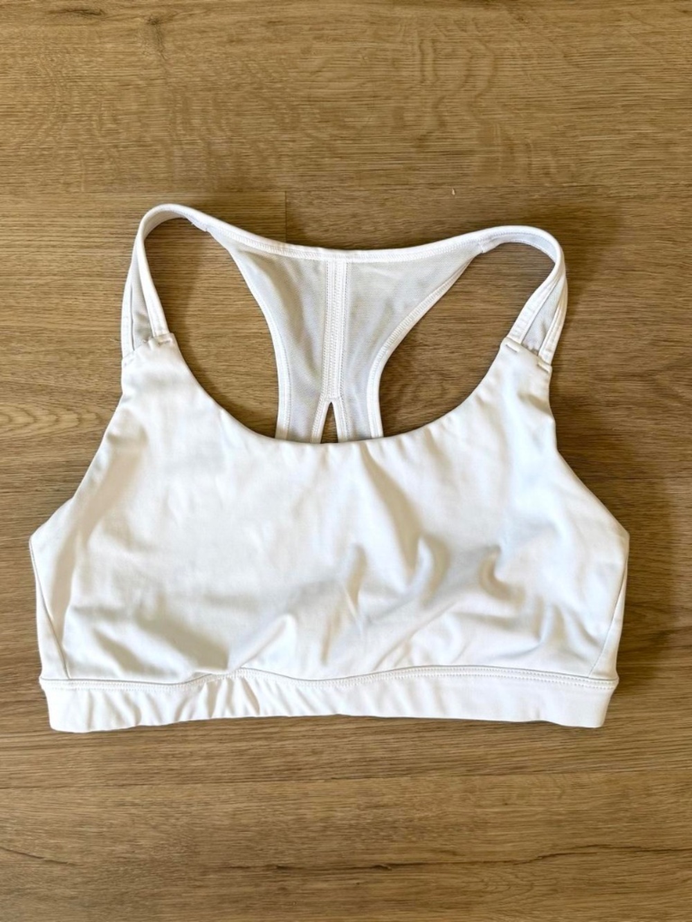 Athleta White Racerback Sports Bra